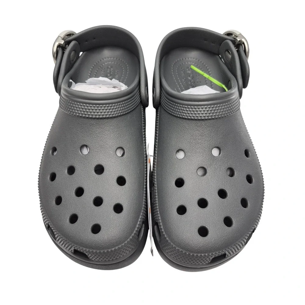 Crocs Classic Platform Dipped Buckle Clogs Women's Size 9 Shows Carbon Grey